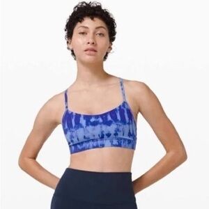 Lululemon Flow Y Bra Nulu *Light Support, B/C Cup - Game Day Blue Multi